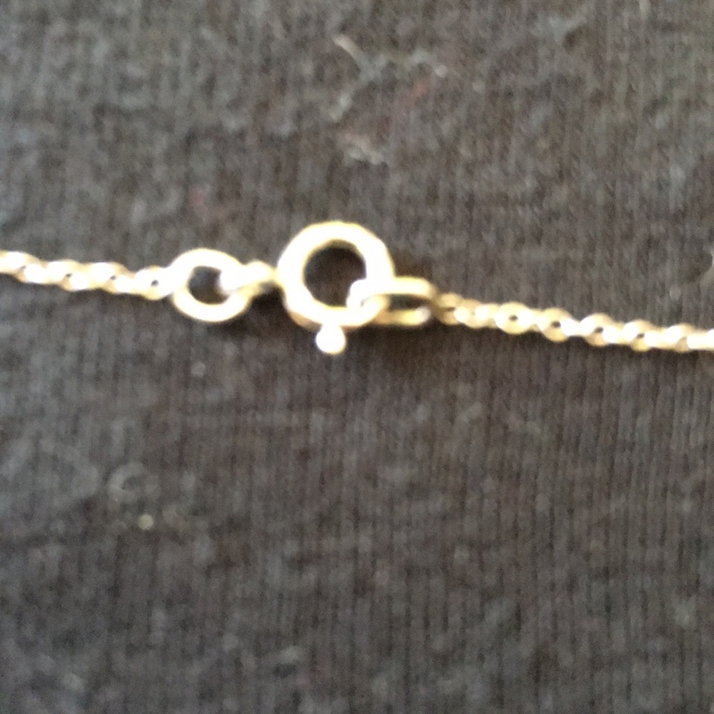 Sterling silver necklace with crystal pendant - Picture 5 of 5